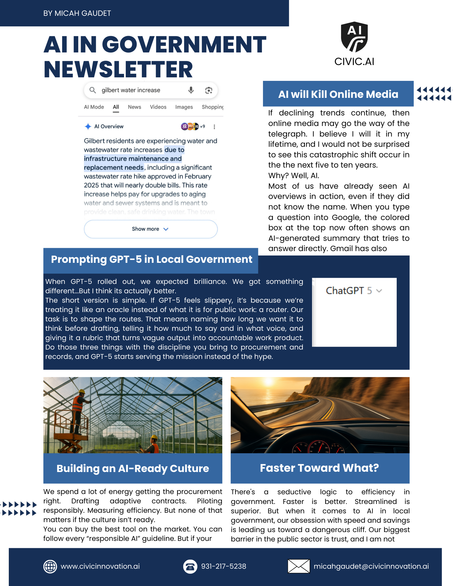 AI for Government Newsletter preview